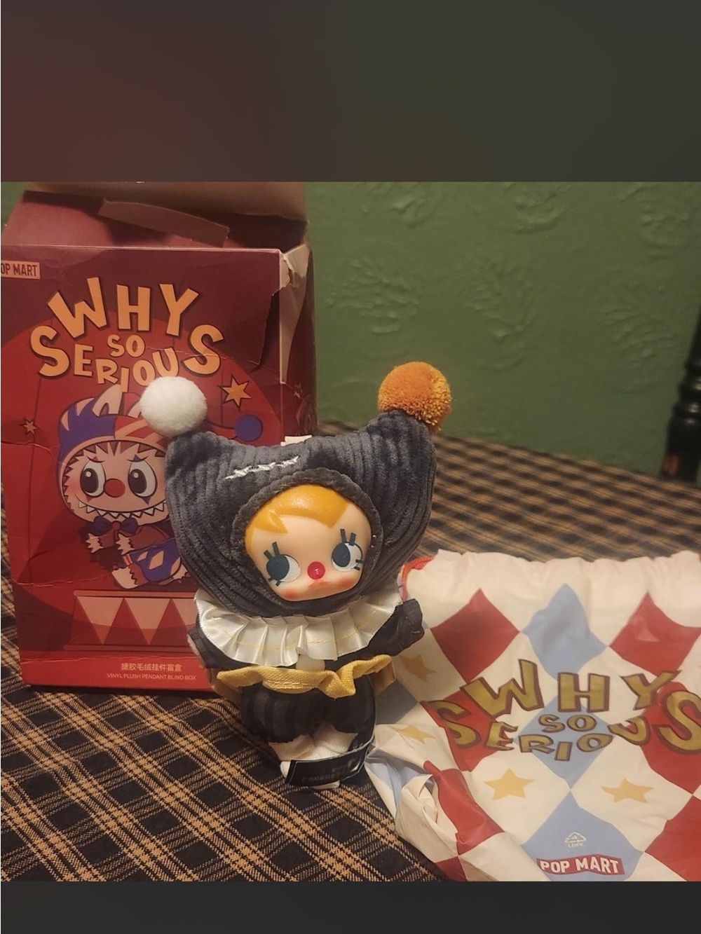 Why So Serious Plush Clown Figurine - string puppet